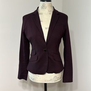 7thAvenue NY&co burgundy Geometric print blazer, Women’s 8petite